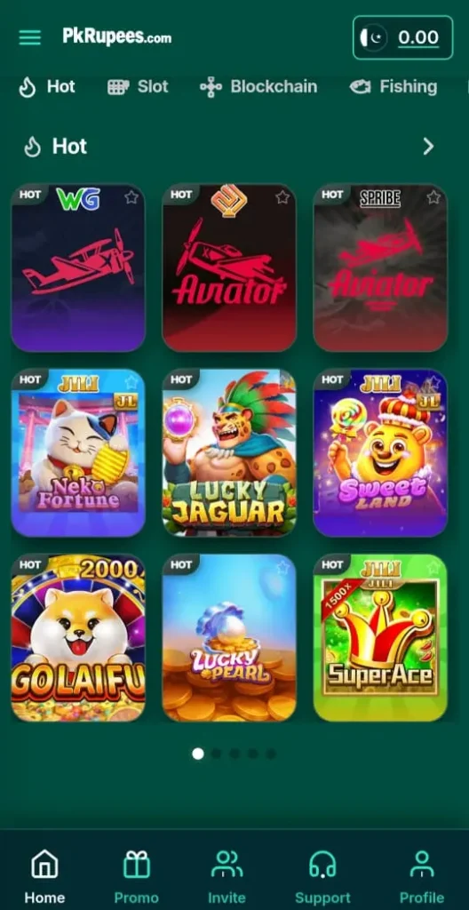 PKrupees game interface