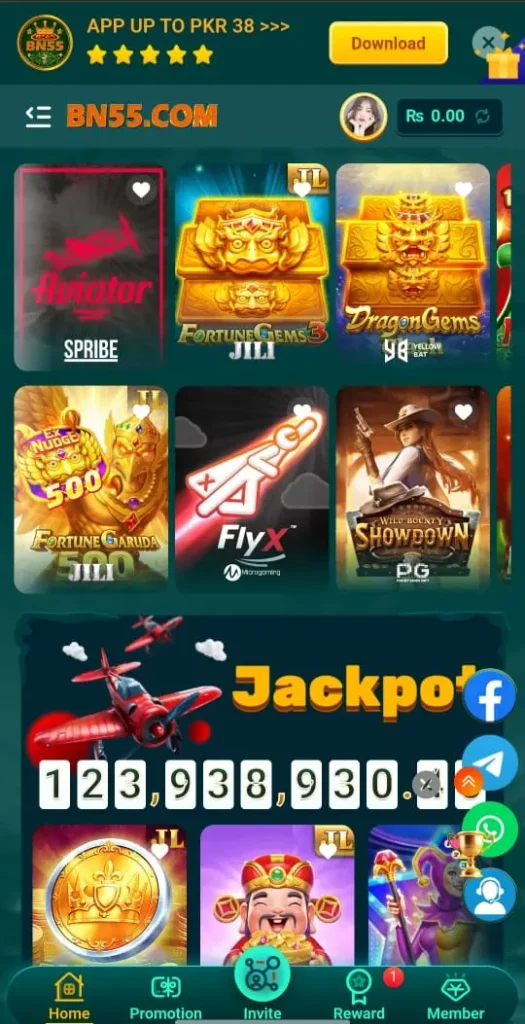 BN55 game interface