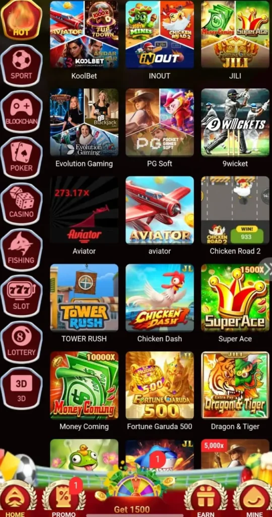 PK686 game interface