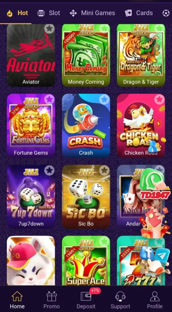TD1947 game interface