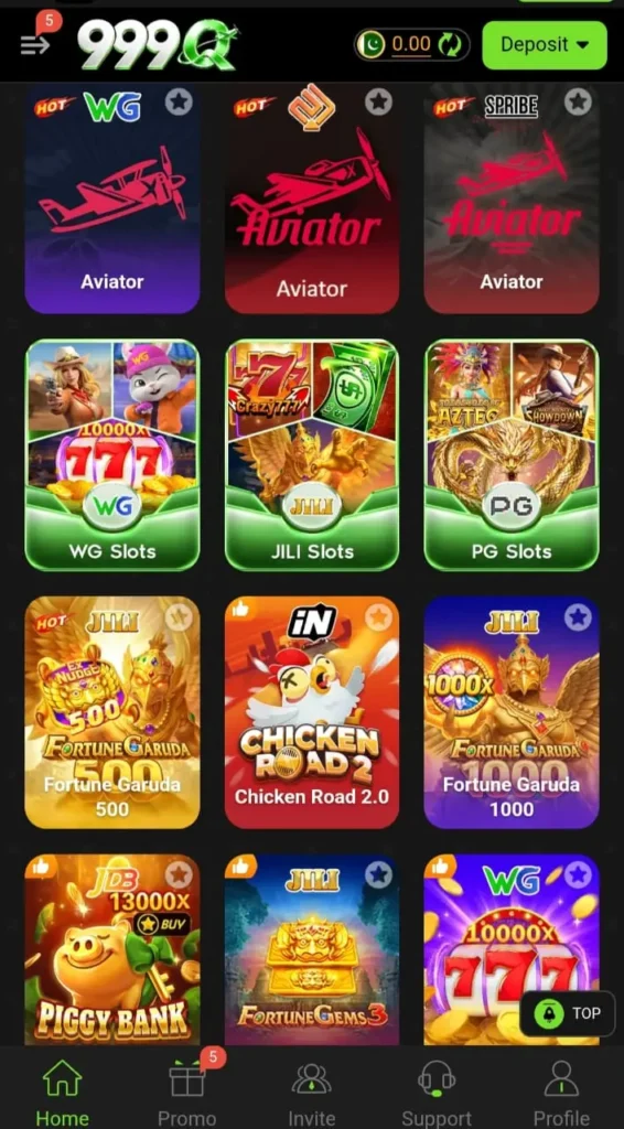 999Q game interface